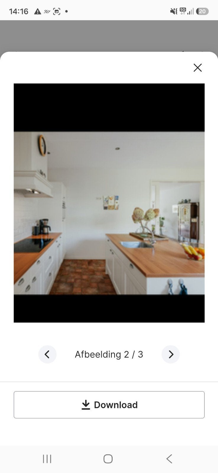 Keuken met eiland. GRATIS, Ophalen, Gebruikt, Wit, Hout