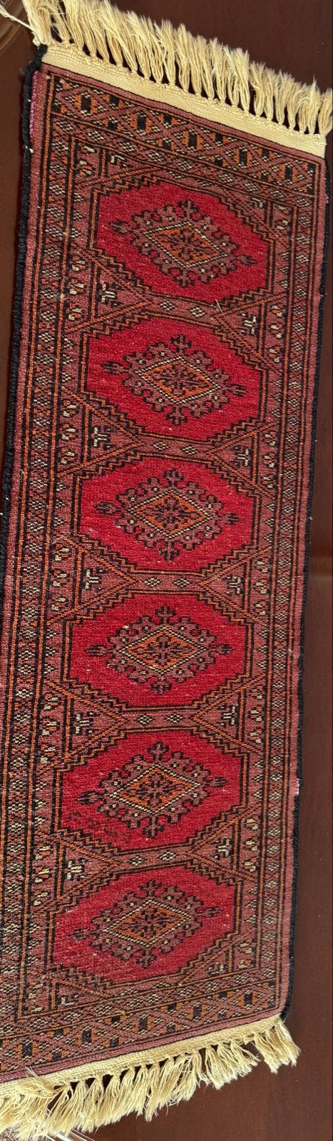 Vintage Perzisch tapijt - Handgeknoopt rood kleed, Ophalen, Minder dan 50 cm, Gebruikt, 100 tot 150 cm