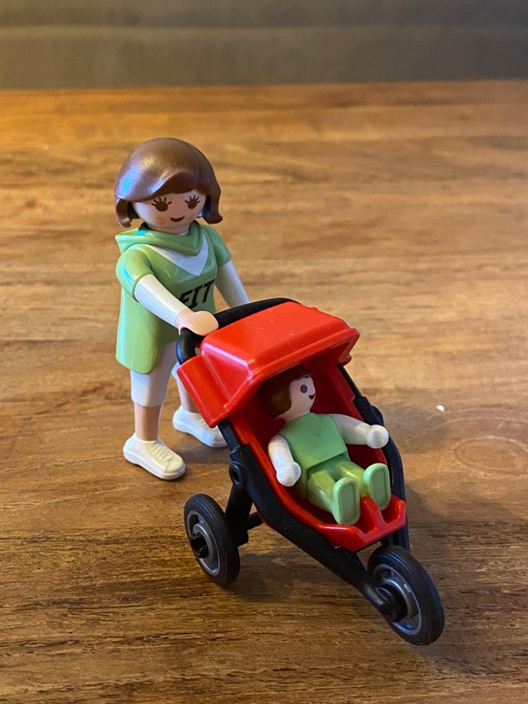 Playmobil moeder met buggy 4697, Ophalen of Verzenden, Zo goed als nieuw, Complete set