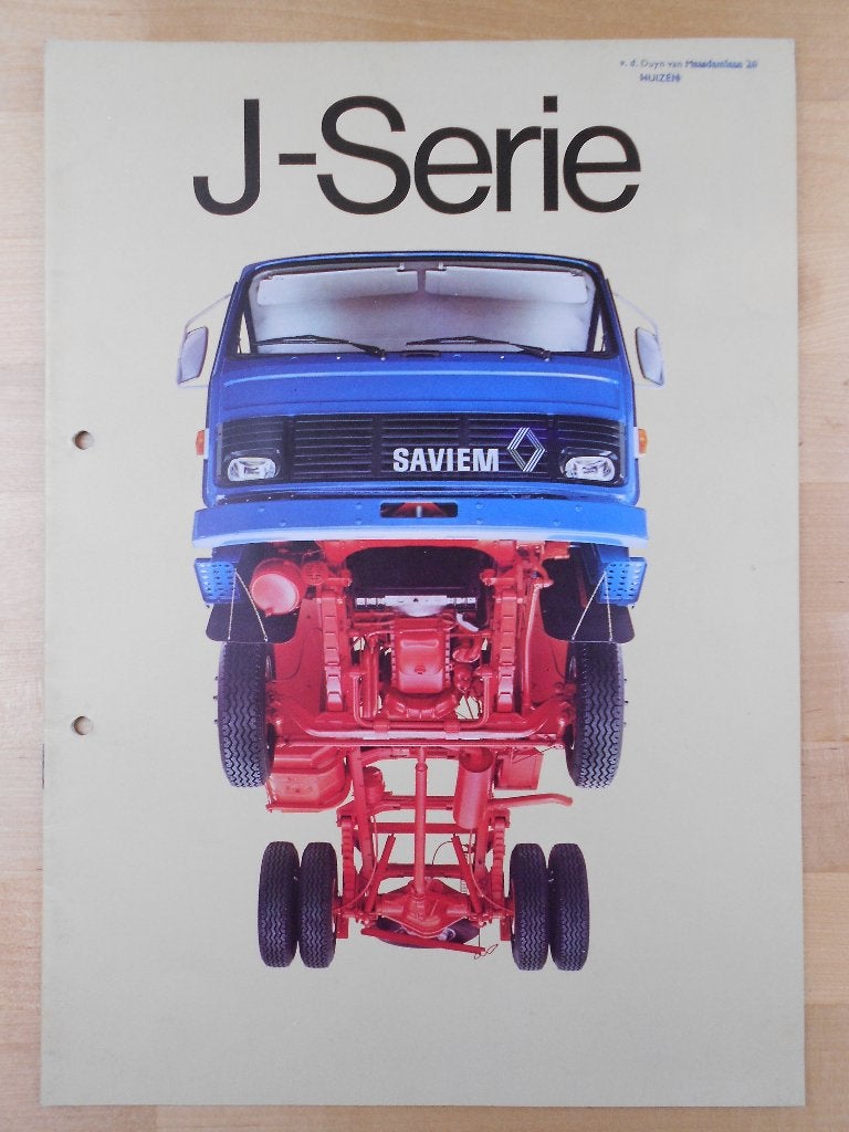Saviem J-Serie Brochure 1978 – JK JN JP JR, Boeken, Saviem, Ophalen of Verzenden, Zo goed als nieuw, Overige merken