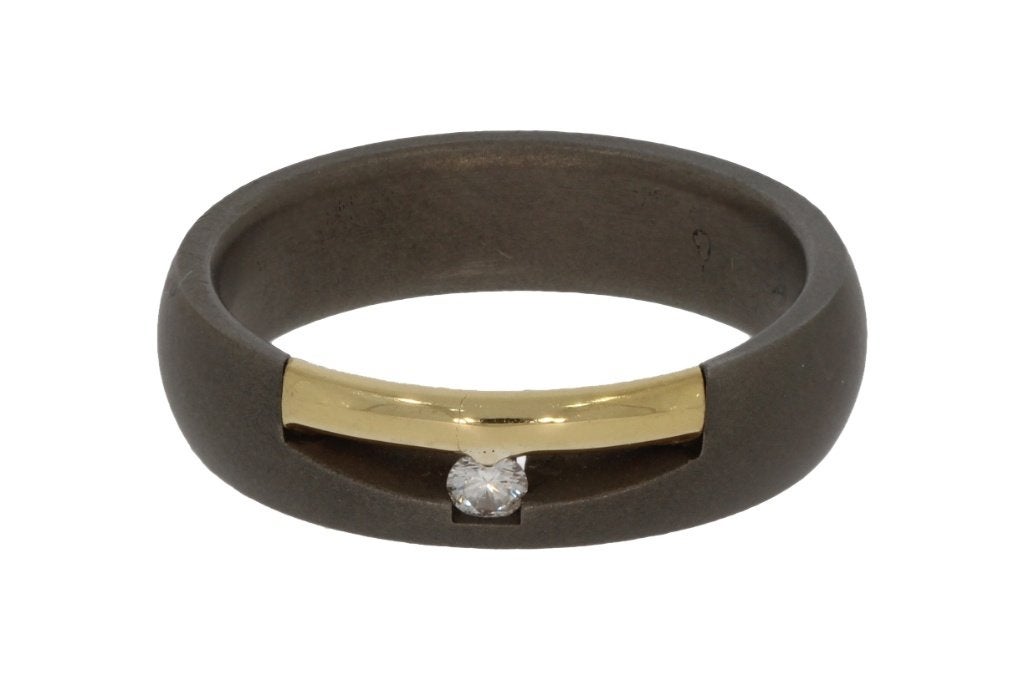 Diamant solitair 14k gouden ring edelstaal briljant dames, Sieraden, Tassen en Uiterlijk, Voordeelsieraden, Ophalen of Verzenden