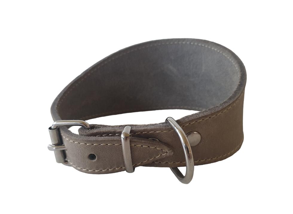 JACK AND VANILLA Whippet Halsband Grijs Nek 34-40 cm -40%!!!, Dieren en Toebehoren, Ophalen of Verzenden, Handgemaakt, Nieuw
