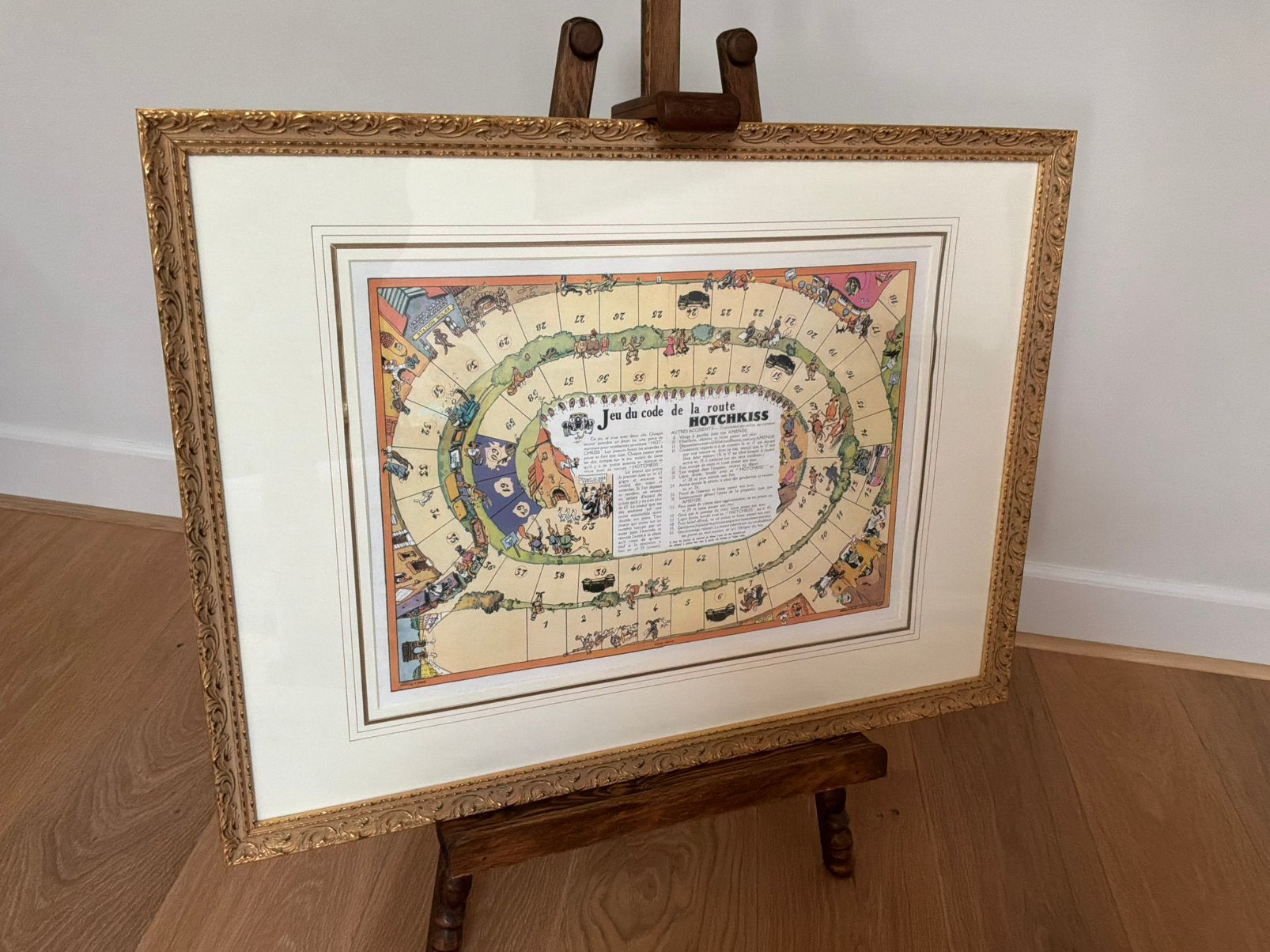 Hotchkiss “Jeu du code de la Route” 1930, Ophalen of Verzenden, Zo goed als nieuw, A1 t/m A3, Film en Tv