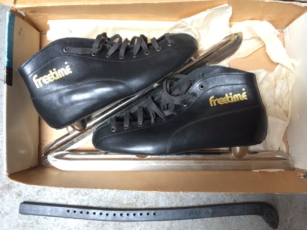 Noren renschaatsen Freetime schaatsen maat 43 zwart vintage, Overige merken, Gebruikt, Ophalen of Verzenden, Noren