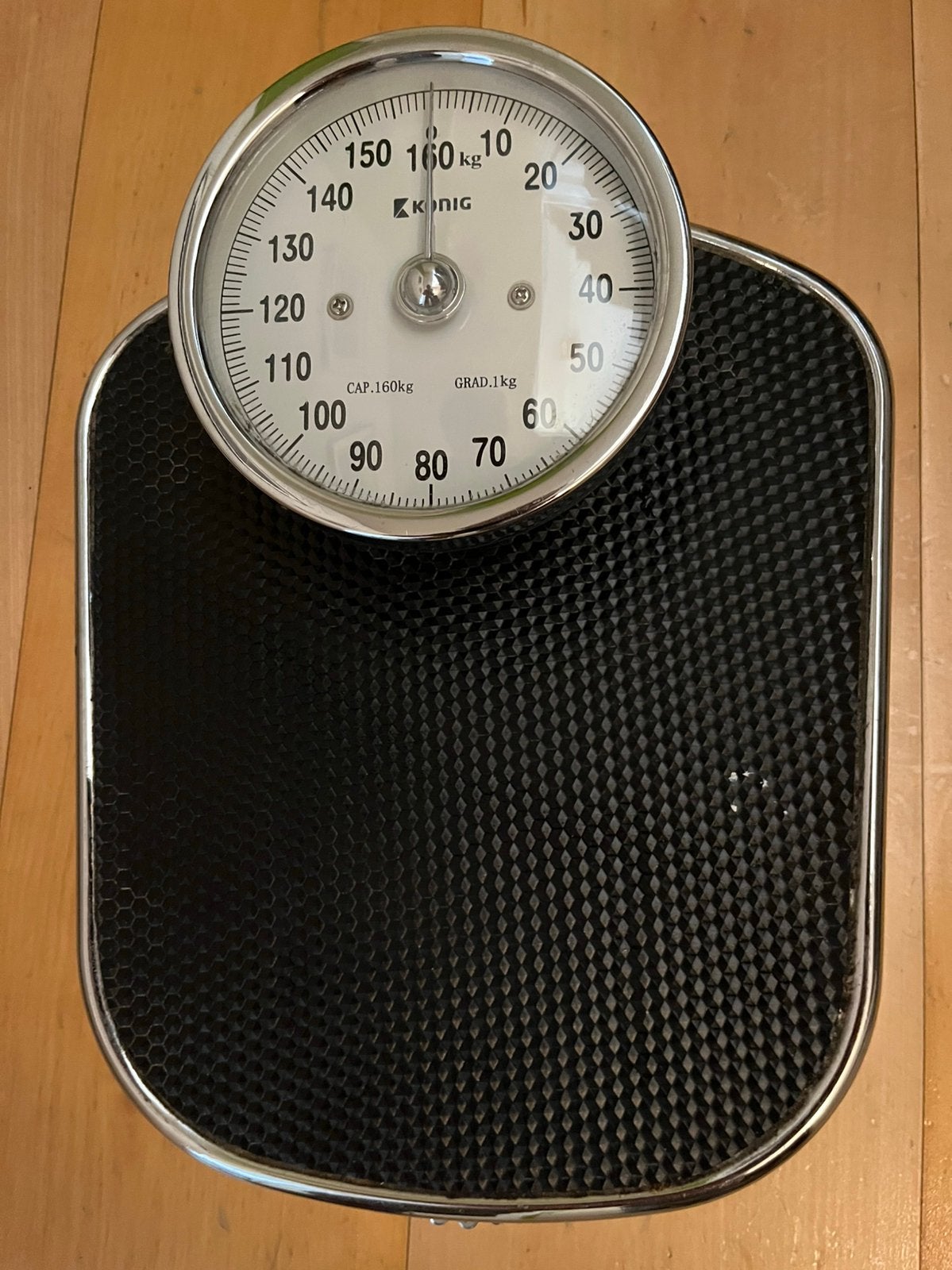 Retro Weegschaal, Ophalen, Analoog, 100 kg of meer, Zo goed als nieuw