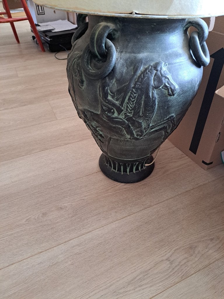 Lamp, vloer., Ophalen, Gebruikt, Steen/keramiek, Minder dan 100 cm