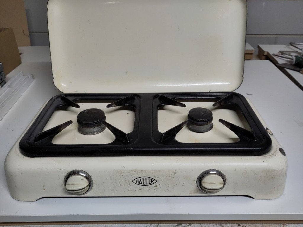 Gasstel (nostalgisch), Witgoed en Apparatuur, Ophalen, Gebruikt, Minder dan 85 cm, 3 kookzones of minder
