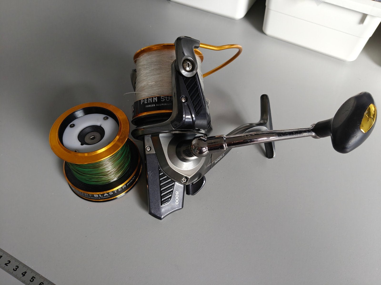 Penn Surfblaster 8000, Watersport en Boten, Ophalen of Verzenden, Gebruikt, Molen