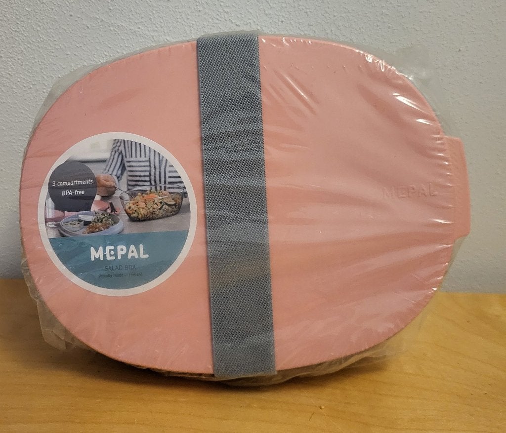 Mepal to go Saladebox Ellipse Roze NIEUW, Overige kleuren, Nieuw, Ophalen of Verzenden, Bak of Kom
