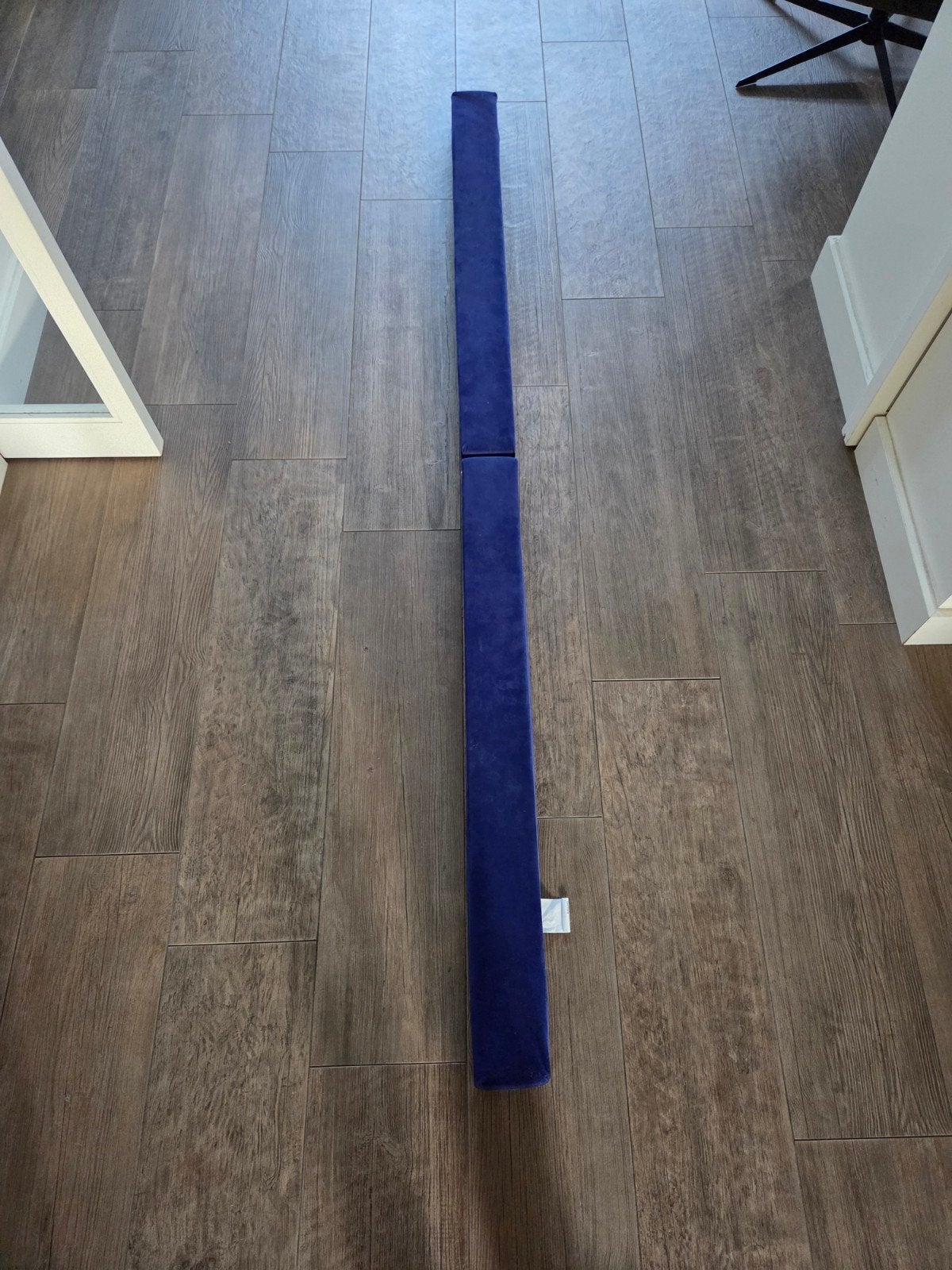 HOMCOM Evenwichtsbalk - Blauw - 210x10x6,5 cm, Sport en Fitness, Ophalen, Gebruikt, Blauw, Materiaal