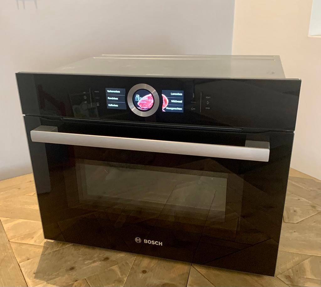 Bosch combi oven met magnetron, Ophalen, Zo goed als nieuw, 45 tot 60 cm