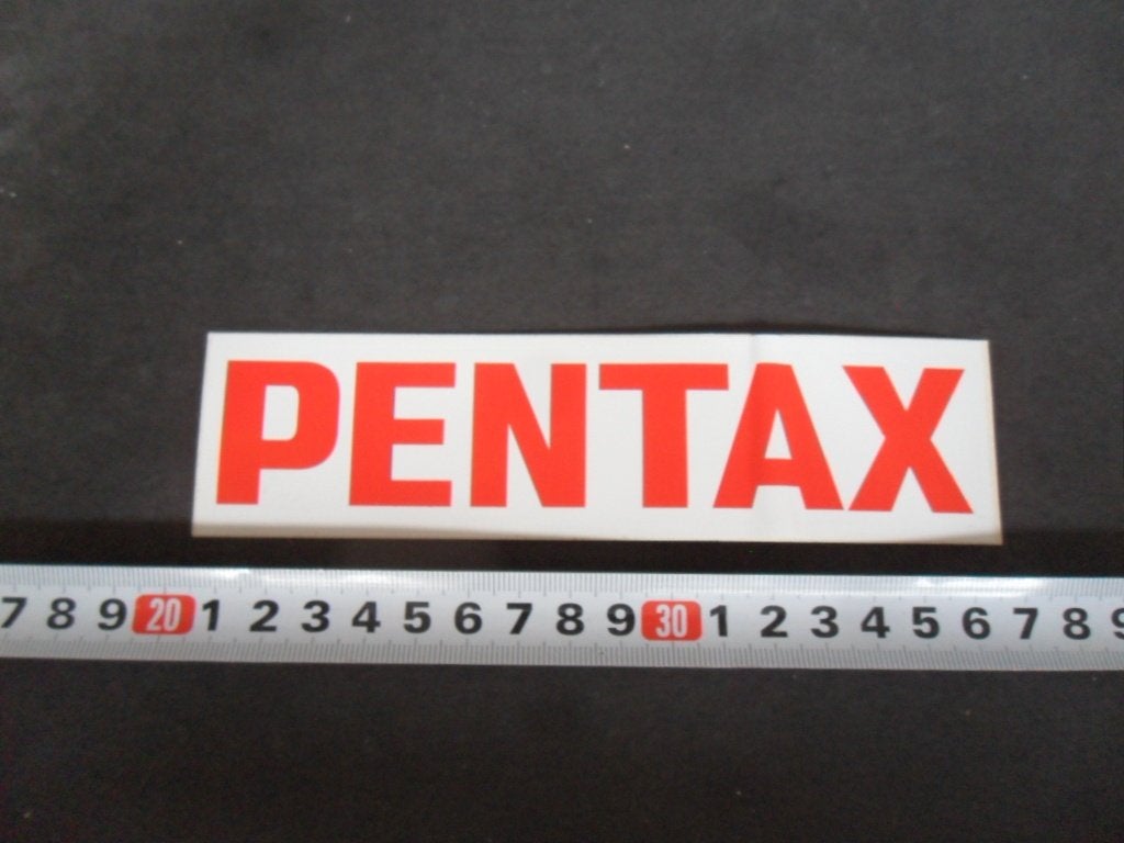 sticker PENTAX, Ophalen of Verzenden, Zo goed als nieuw