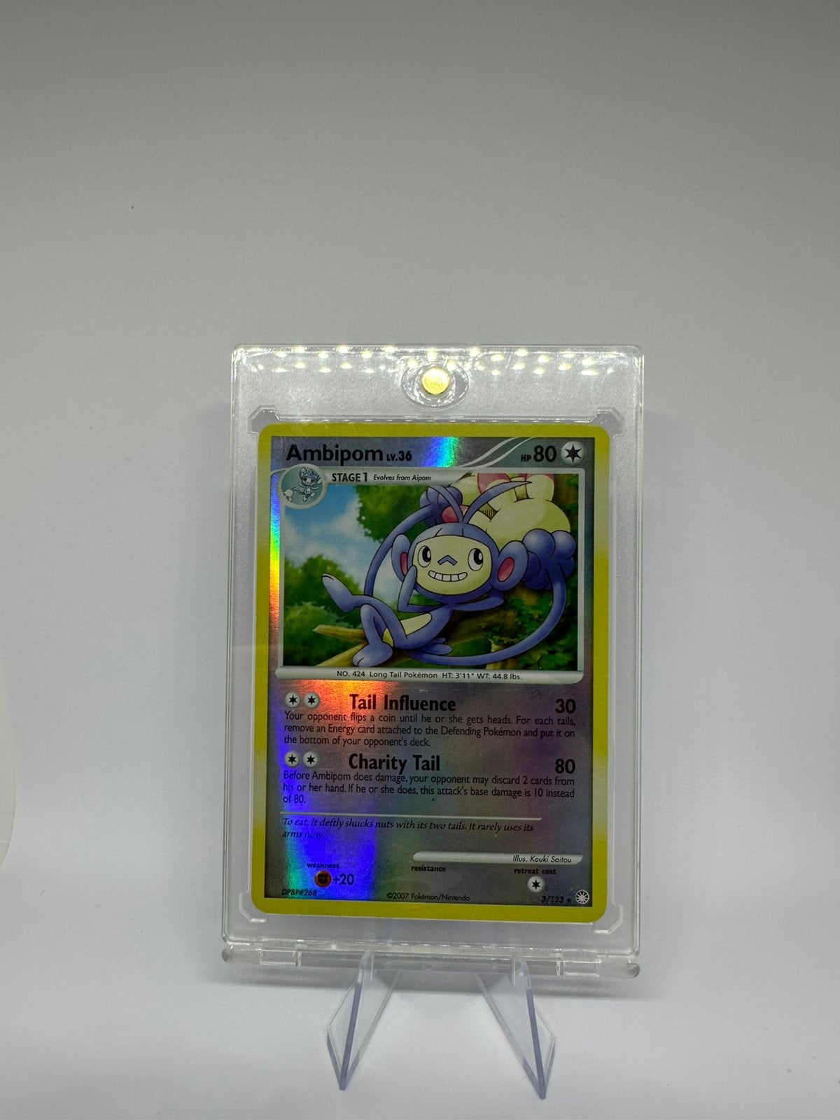 Ambipom 3/123  Mysterious Treasures Pokemon Reverse Holo, Ophalen of Verzenden, Zo goed als nieuw