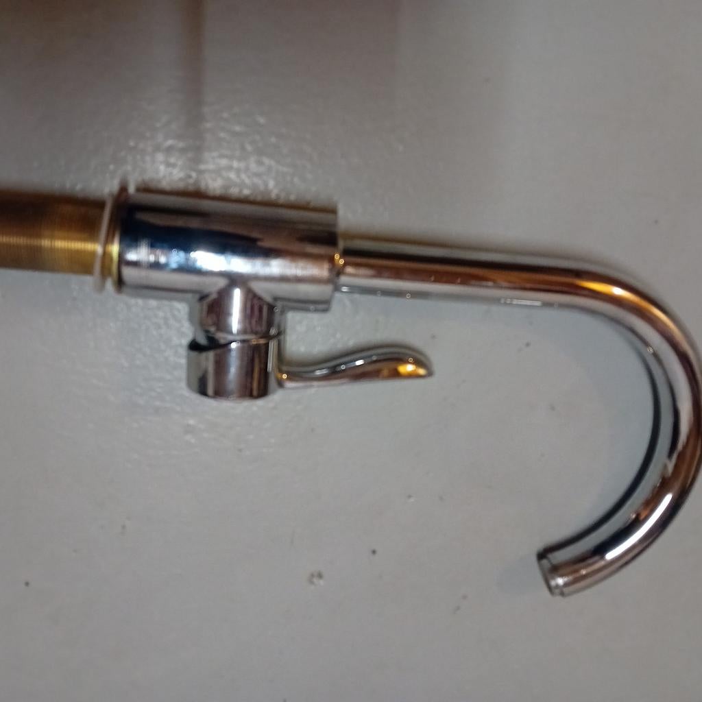 Chroomkleurige kraan met flexibele slangen handig harry, Ophalen of Verzenden, Kraan