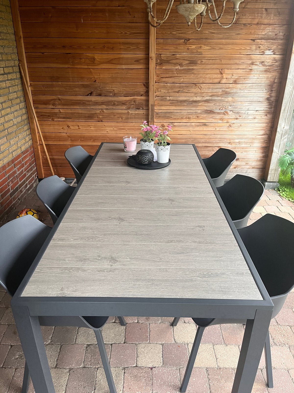 Lifestyle Salina/Residence dining tuinset 7-delig, Ophalen, Eettafel, 6 zitplaatsen, Aluminium