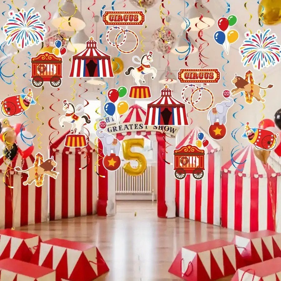 GEZOCHT: Thema circus/kermis - versiering, decoratie, stof, Ophalen, Zo goed als nieuw, Versiering, Overige