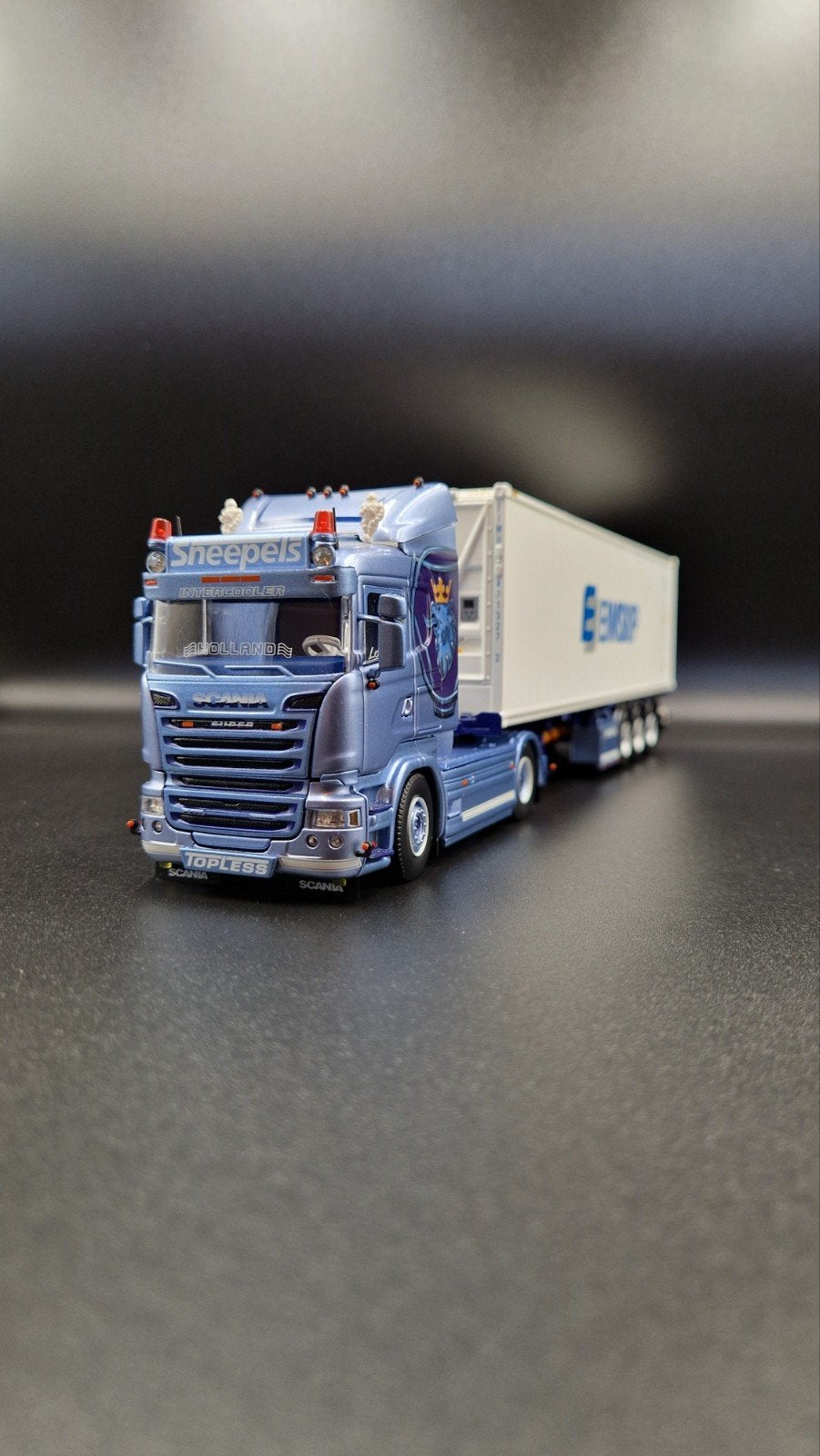 Tekno | Sneepels - Scania, Hobby en Vrije tijd, Modelauto's | 1:50, Ophalen of Verzenden, Zo goed als nieuw, Bus of Vrachtwagen