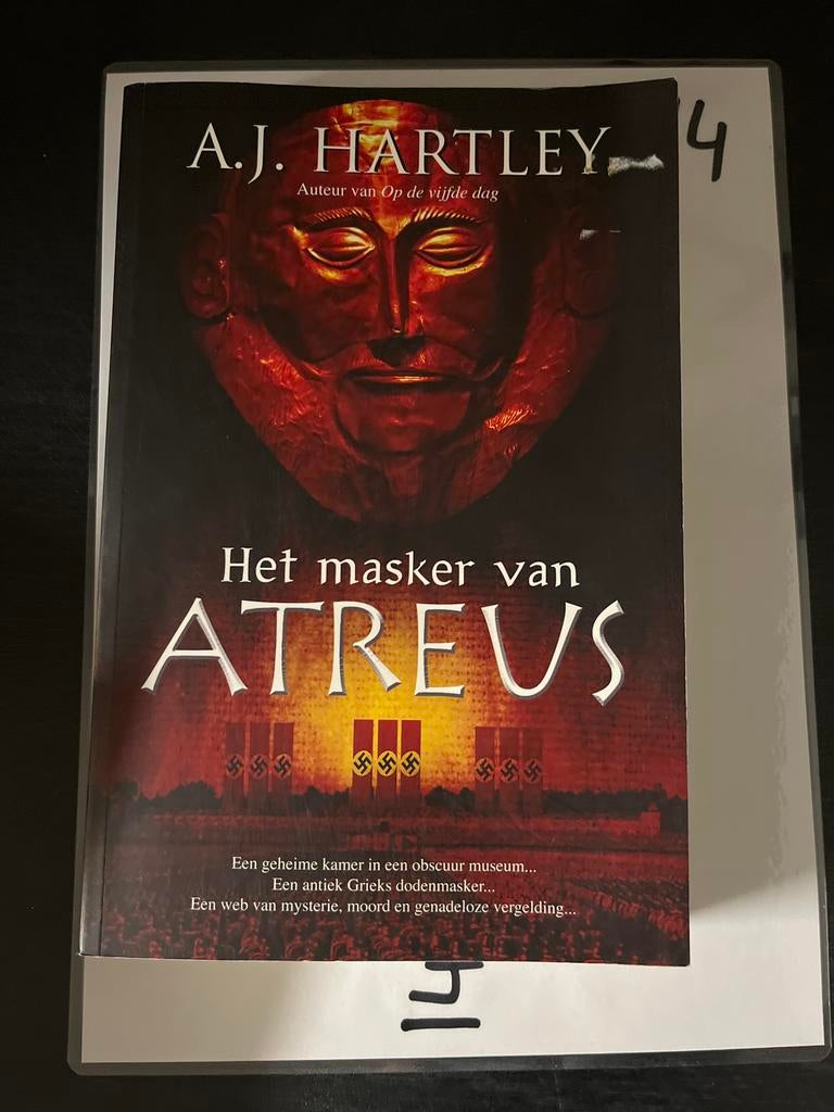 Het Masker van Atreus - A.J. Hartley, Ophalen of Verzenden, Zo goed als nieuw