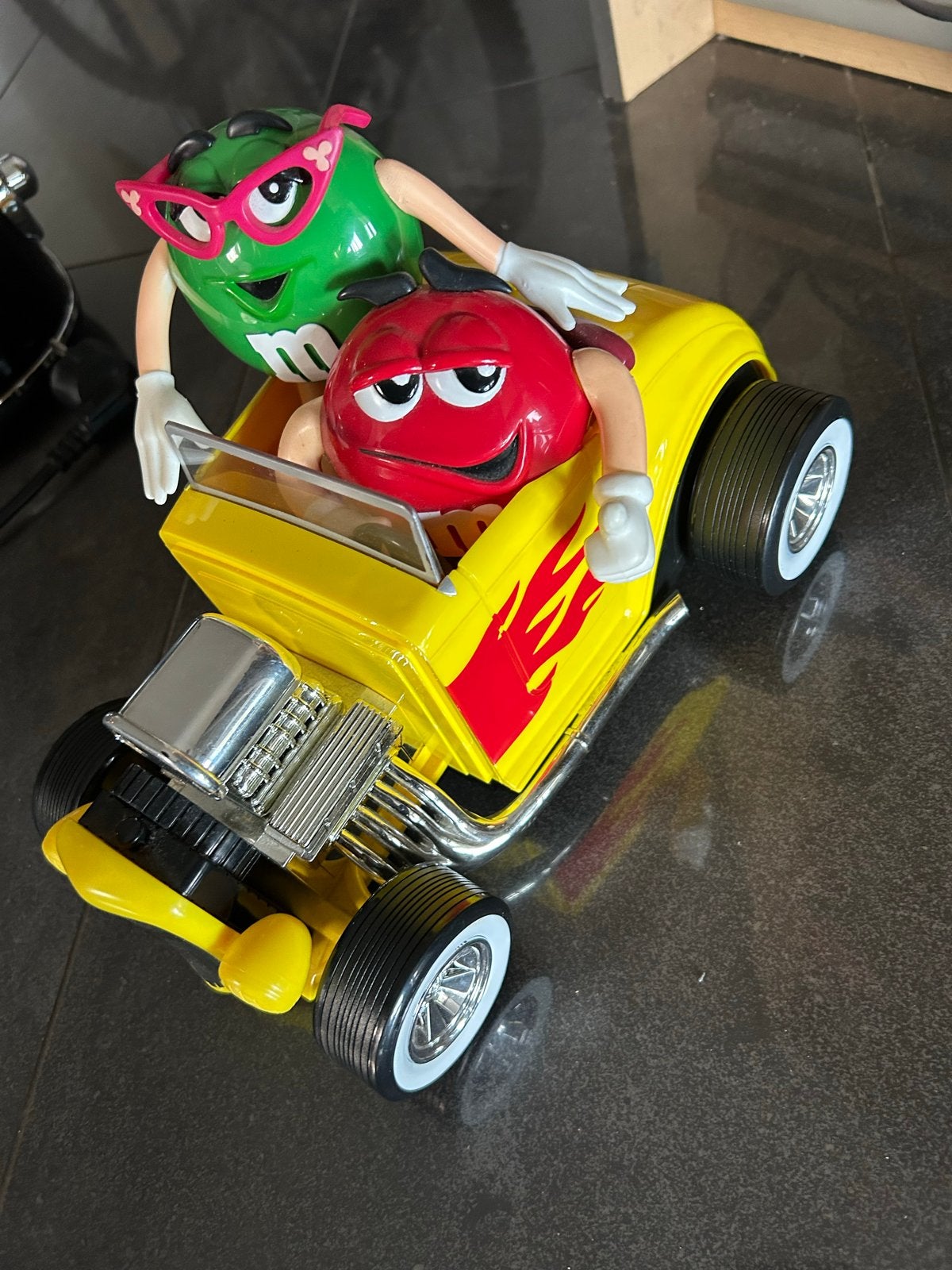 M&M's Dispenser Hot Rod met M&M Figuren, Ophalen of Verzenden, Zo goed als nieuw