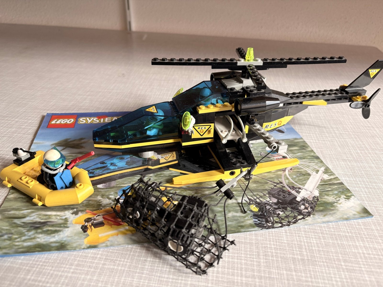 Lego System 6462: Aerial Recovery - reddingshelicopter, Gebruikt, Overige thema's, Lego, Ophalen of Verzenden