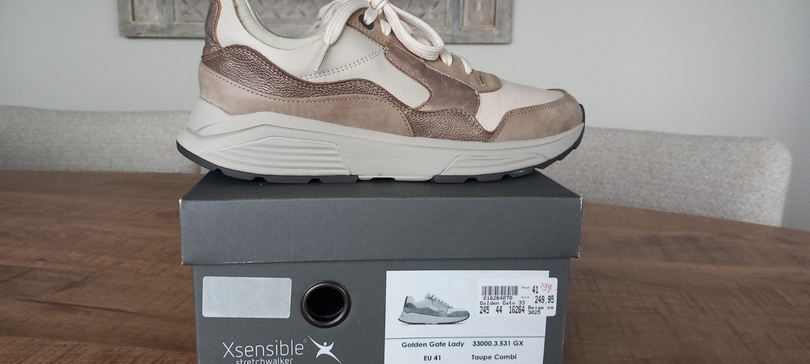 Xsensible Golden Gate 41, Kleding | Dames, Xsensible, Beige, Ophalen of Verzenden, Sneakers of Gympen