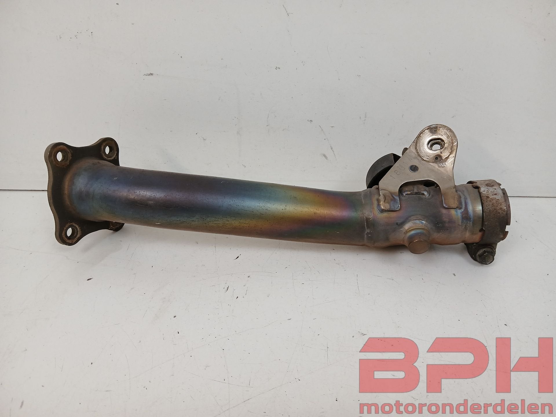 Linkpijp Suzuki GSX-R 1000 K3 - K4 2003 t/m 2004 uitlaat GSX, Motoren, Onderdelen | Suzuki, Gebruikt, Ophalen of Verzenden