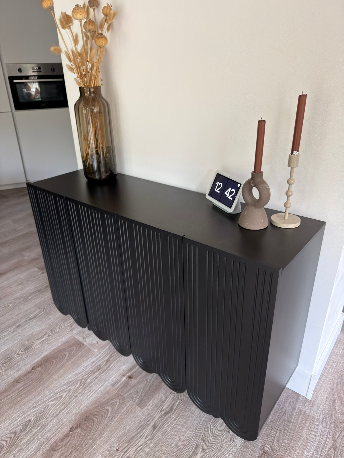Komhtom dressoir - zwart, Ophalen, Zo goed als nieuw, 25 tot 50 cm, 100 tot 150 cm