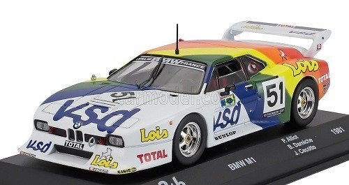 BMW M1 Oreca Le Mans 1981 -Edition Atlas miniatuur auto 1:43, Overige merken, Info@geerligsdejong.com, Edition Atlas, Auto