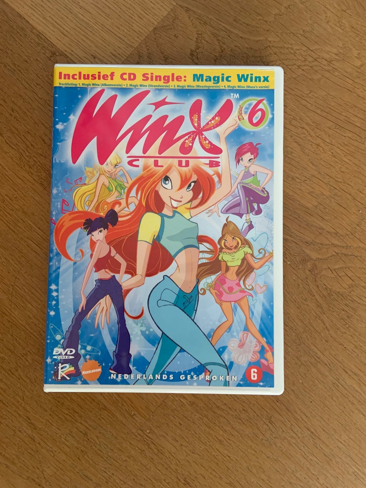Winx Club DVD Deel 6 Exclusief CD Single, Alle leeftijden, Poppen, Tv-serie, Zo goed als nieuw