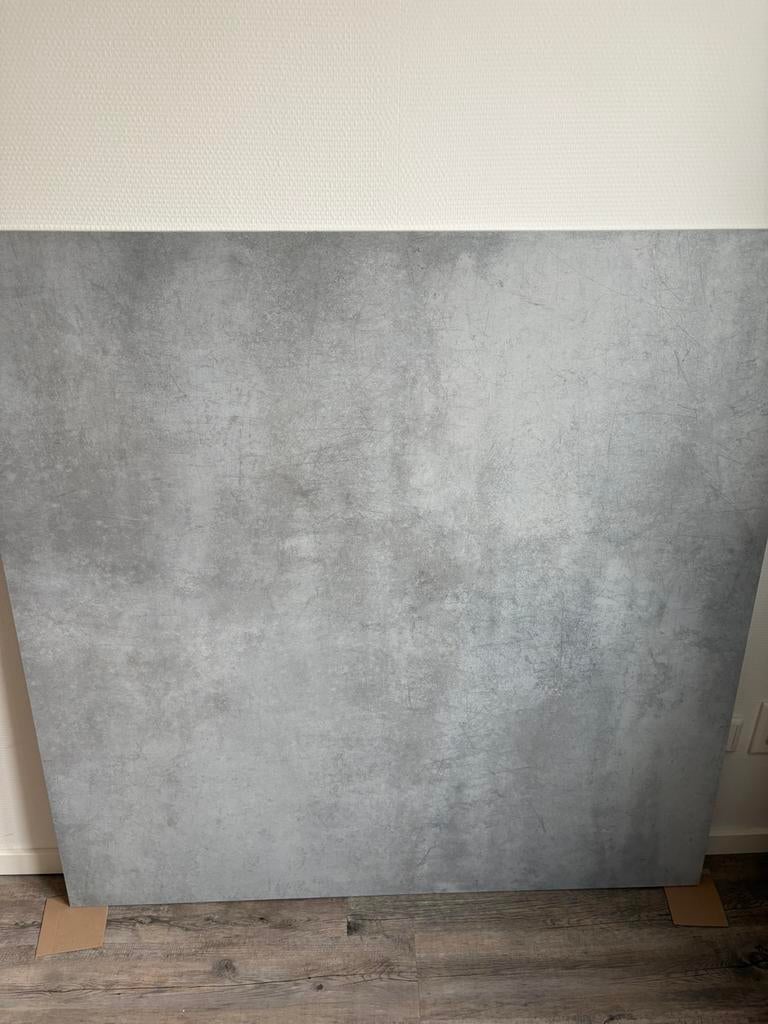 Industriële vloertegels 120x120cm, 2 stuks. Nieuw!, Ophalen, 60 cm of meer, Nieuw, Minder dan 5 m²