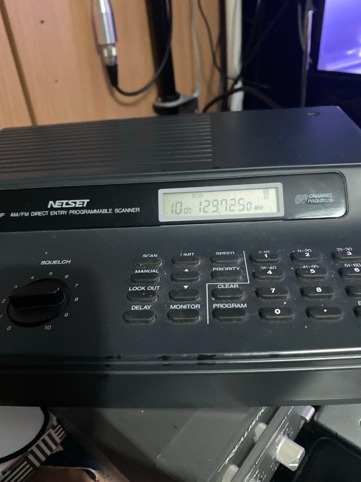 Netset PRO-2029 AM/FM Programmeerbare Scanner teab..  ., Ophalen, Gebruikt, 30 tot 200 kanalen