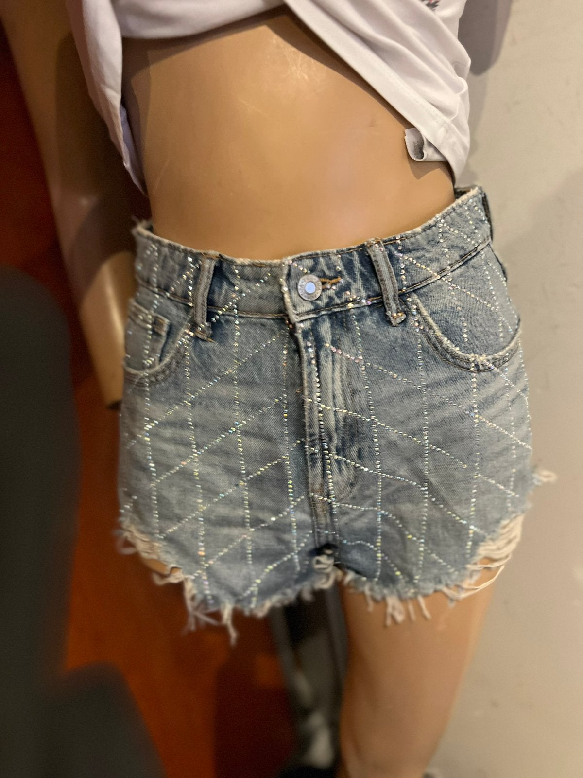 Zara jeans met strass maat s zgan, Kleding | Dames, G, Blauw, Zara, T