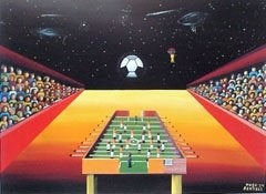 " Tafelvoetbal " poster van Hugo Bertels € 25, Sport en Fitness, Maat XS of kleiner, Ophalen of Verzenden, Nieuw, Shirt