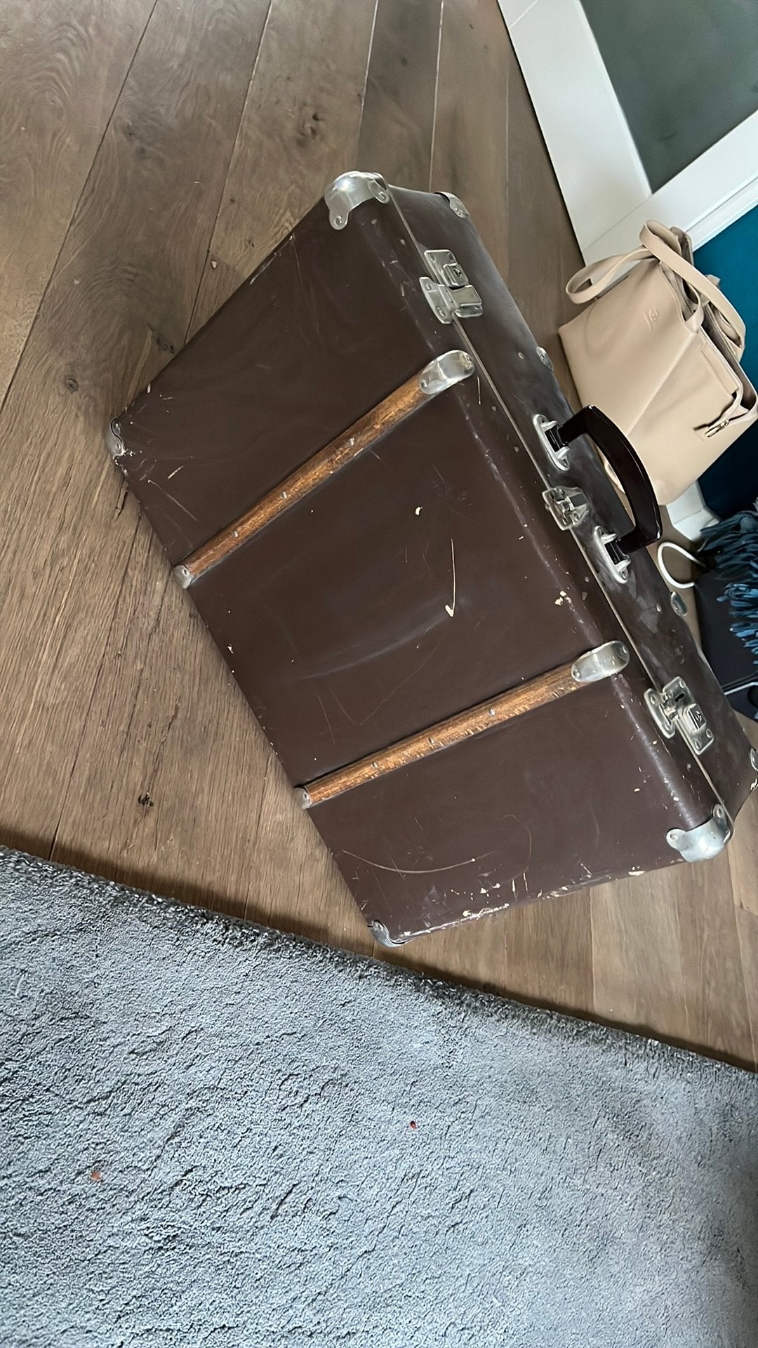 Vintage koffer, Ophalen, Overige materialen, Gebruikt, 45 tot 55 cm
