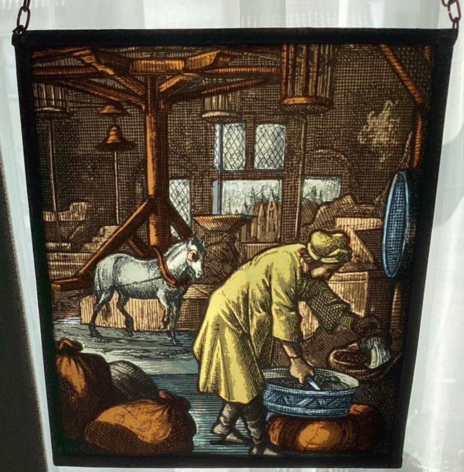 GLAS IN LOOD ,MOOI!! GEHEEL INTACT,afmetingen op foto’s, Ophalen of Verzenden