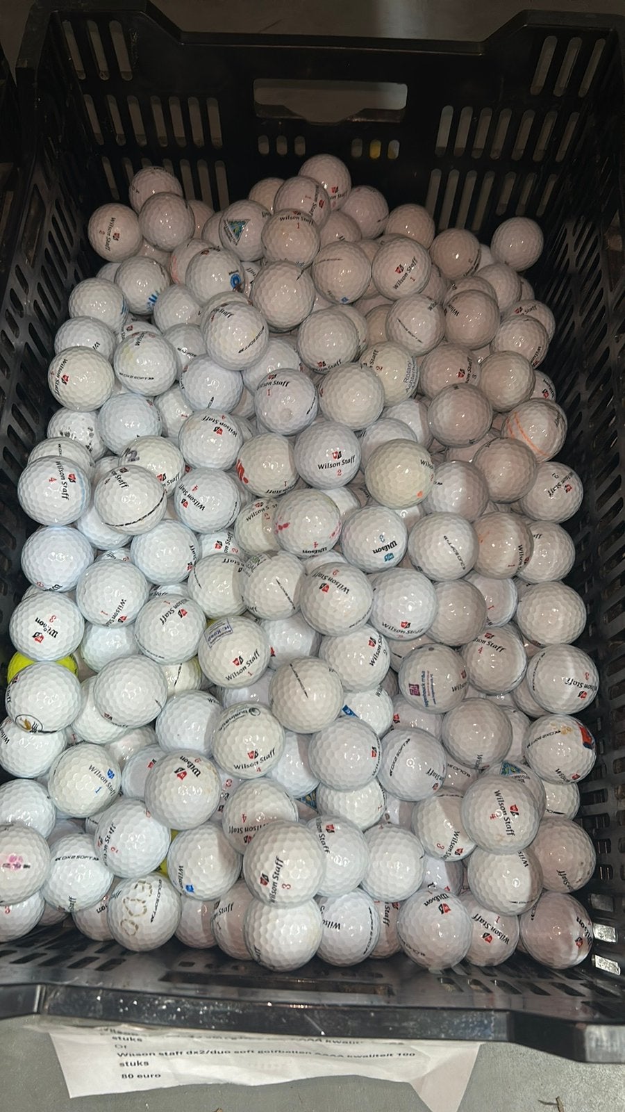 100 Stuks Wilson Staff Duo Soft Golfballen AAAA, Ophalen of Verzenden, Zo goed als nieuw, Bal(len)