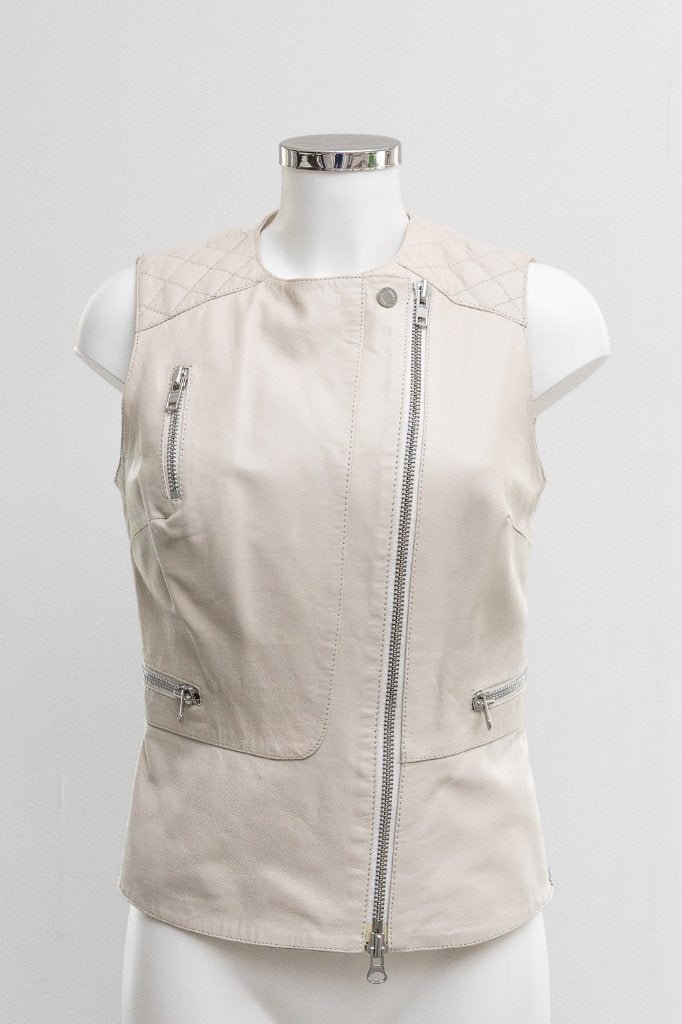 Ibana gilet creme/ecru maat 36, Kleding | Dames, Beige, Ophalen of Verzenden, Zo goed als nieuw, Jasje