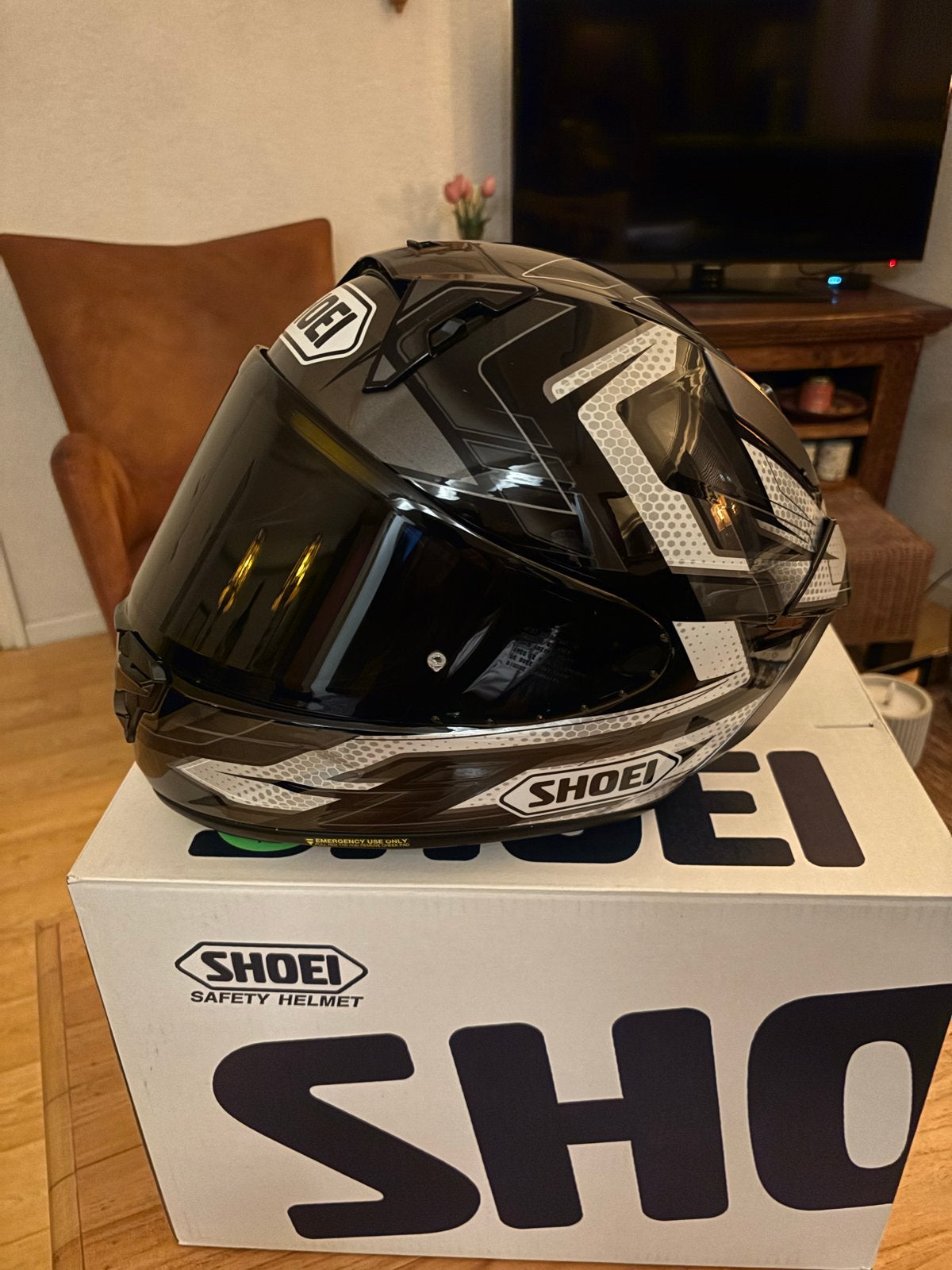 Shoei X-SPR Pro Escalate Integraalhelm Maat M, M, Ophalen of Verzenden, Integraalhelm, Shoei