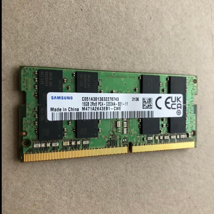 Samsung 16GB DDR4 SODIMM Laptop RAM 3200MHz, Computers en Software, RAM geheugen, Gebruikt, DDR4, Ophalen of Verzenden, 3200MHz