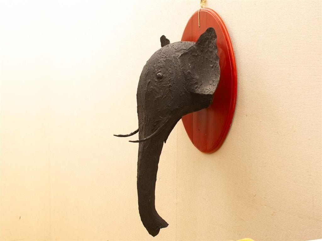 Wanddecoratie een hoofd van een olifant 35619, Ophalen of Verzenden, Gebruikt