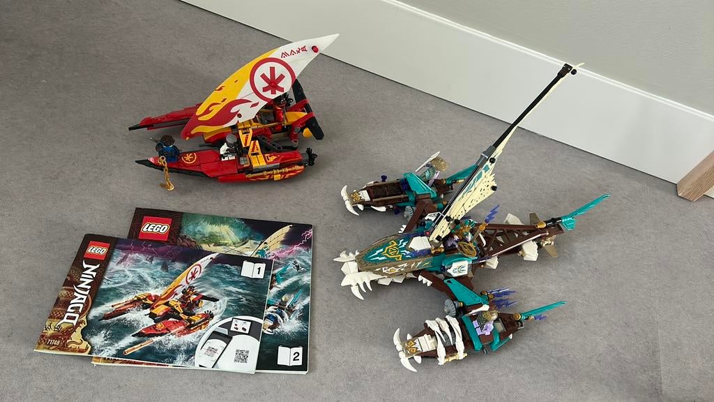 Lego Ninjago 71748 Catamaran Sea Battle, Ophalen of Verzenden, Zo goed als nieuw, Lego