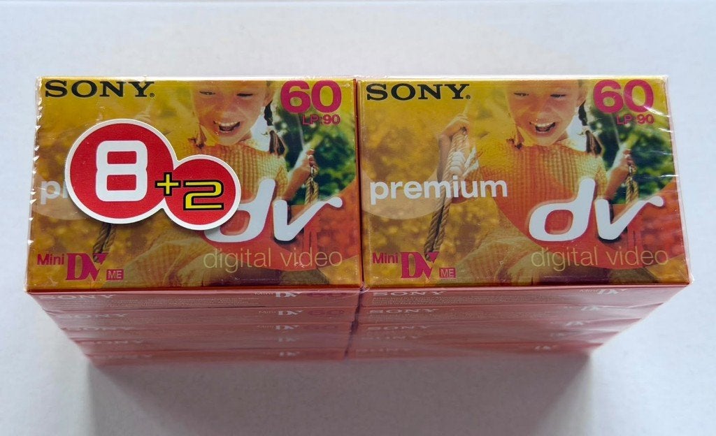 10-pack SONY Mini DV Premium bandjes, Nieuw en Geseald, Audio, Tv en Foto, Mini dv, Nieuw, Band, Disc of Geheugen, Sony
