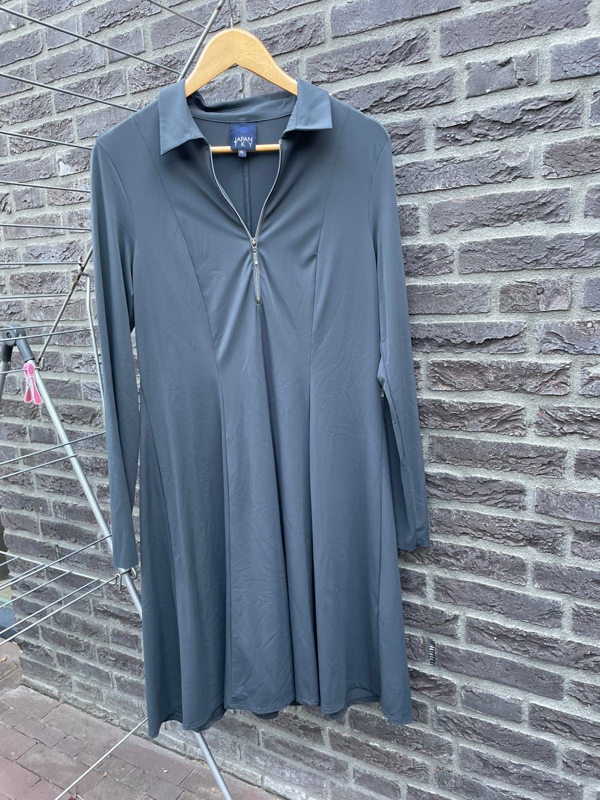 Jurkje travelstof maat xl, Ophalen of Verzenden, Zo goed als nieuw, Maat 46/48 (XL) of groter, Knielengte