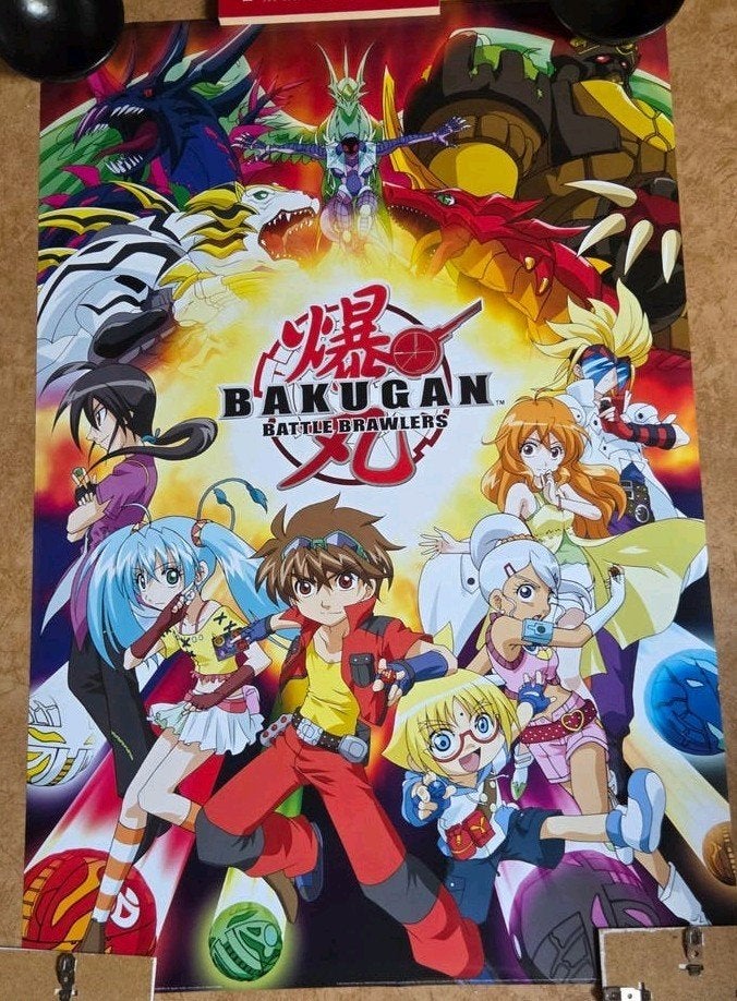 Bakugan Battle Brawlers Poster - #2 - 91x61cm, Rechthoekig Staand, Deurposter of groter, Ophalen of Verzenden, Zo goed als nieuw