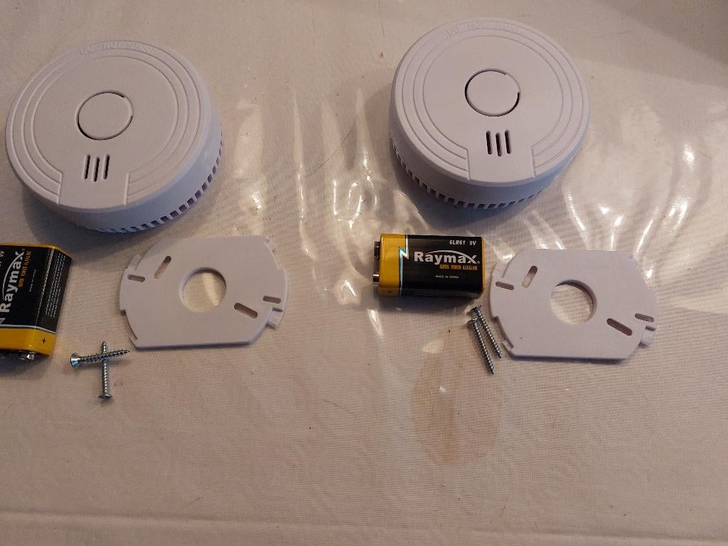 2-Pack ELro Rookmelder met Batterij,, Doe-het-zelf en Verbouw, Alarmsystemen, Detector, Sensor of Melder, Ophalen of Verzenden