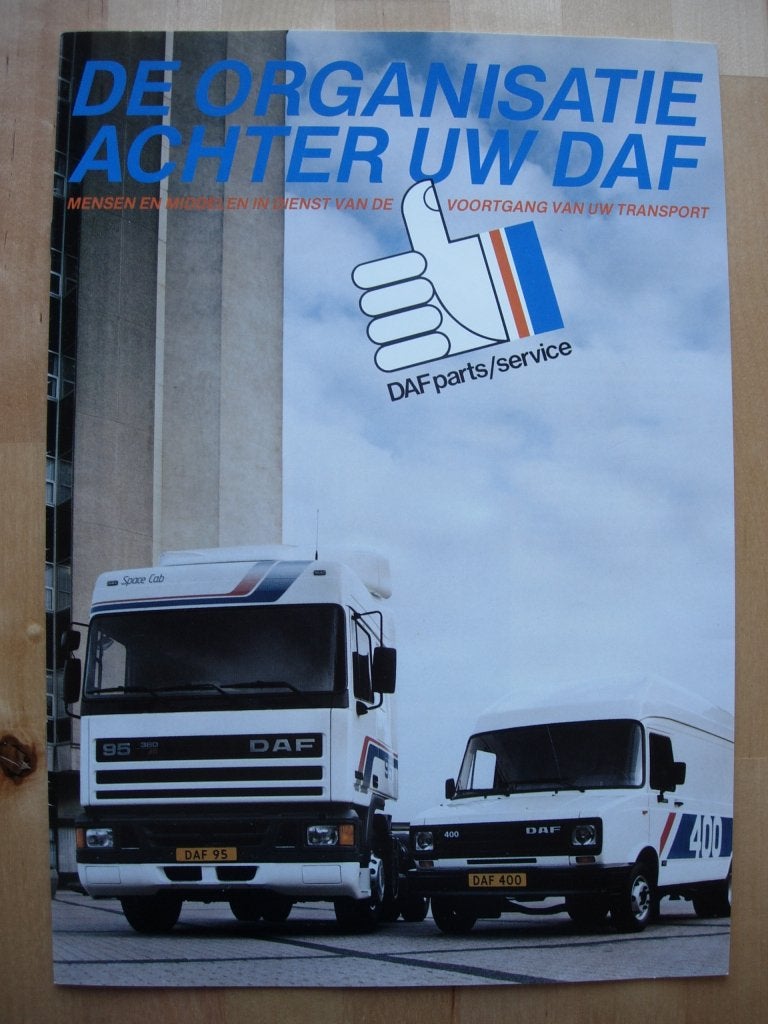 DAF Organisatie Brochure 1988, Ophalen of Verzenden, Zo goed als nieuw, Overige merken, DAF