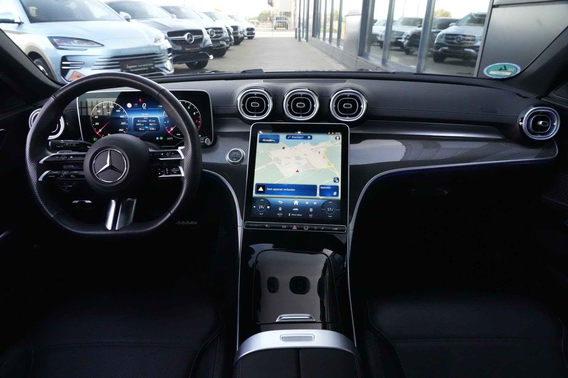 Mercedes-Benz C-Klasse Estate 200 AMG Line | 204 PK | Panora, Automaat, 4 cilinders, Zwart, Hybride Elektrisch/Benzine