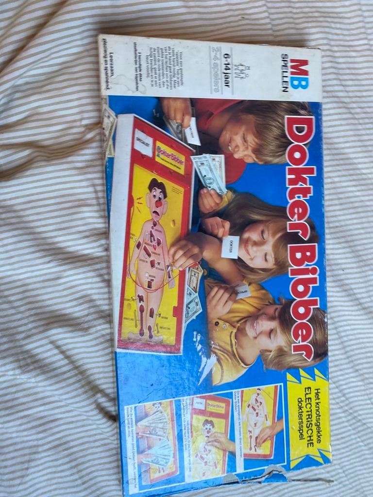 Dokter Bibber spel van MB Spellen, Een of twee spelers, Ophalen of Verzenden, Gebruikt