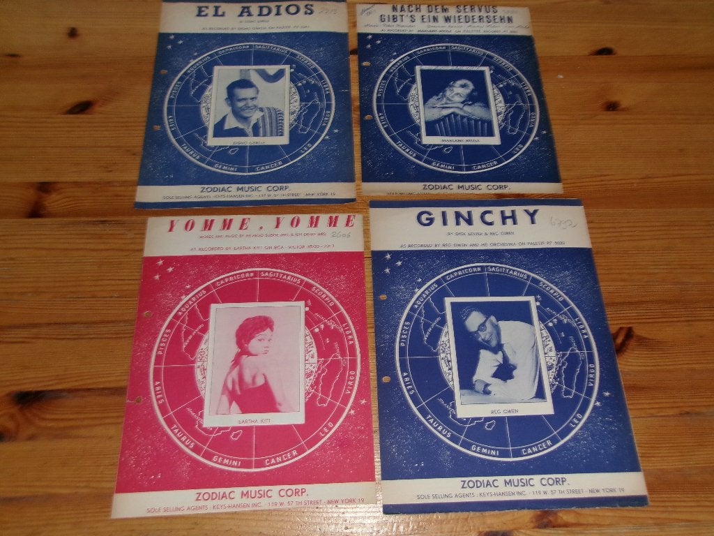Diverse bladmuziek - uitgave zodiac music corp., Gebruikt, Gitaar, Ophalen of Verzenden, Artiest of Componist