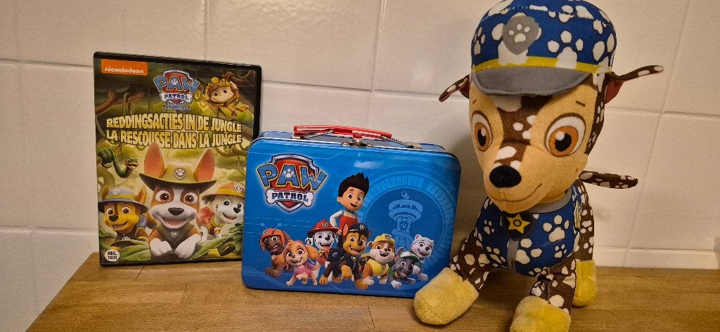Mooi paw patrol setje knuffel dvd spel ., Ophalen of Verzenden, Zo goed als nieuw